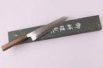 Couteau sujihiki kiritsuke 20cm japonais artisanal Wusaki Hikari SLD manche bubinga