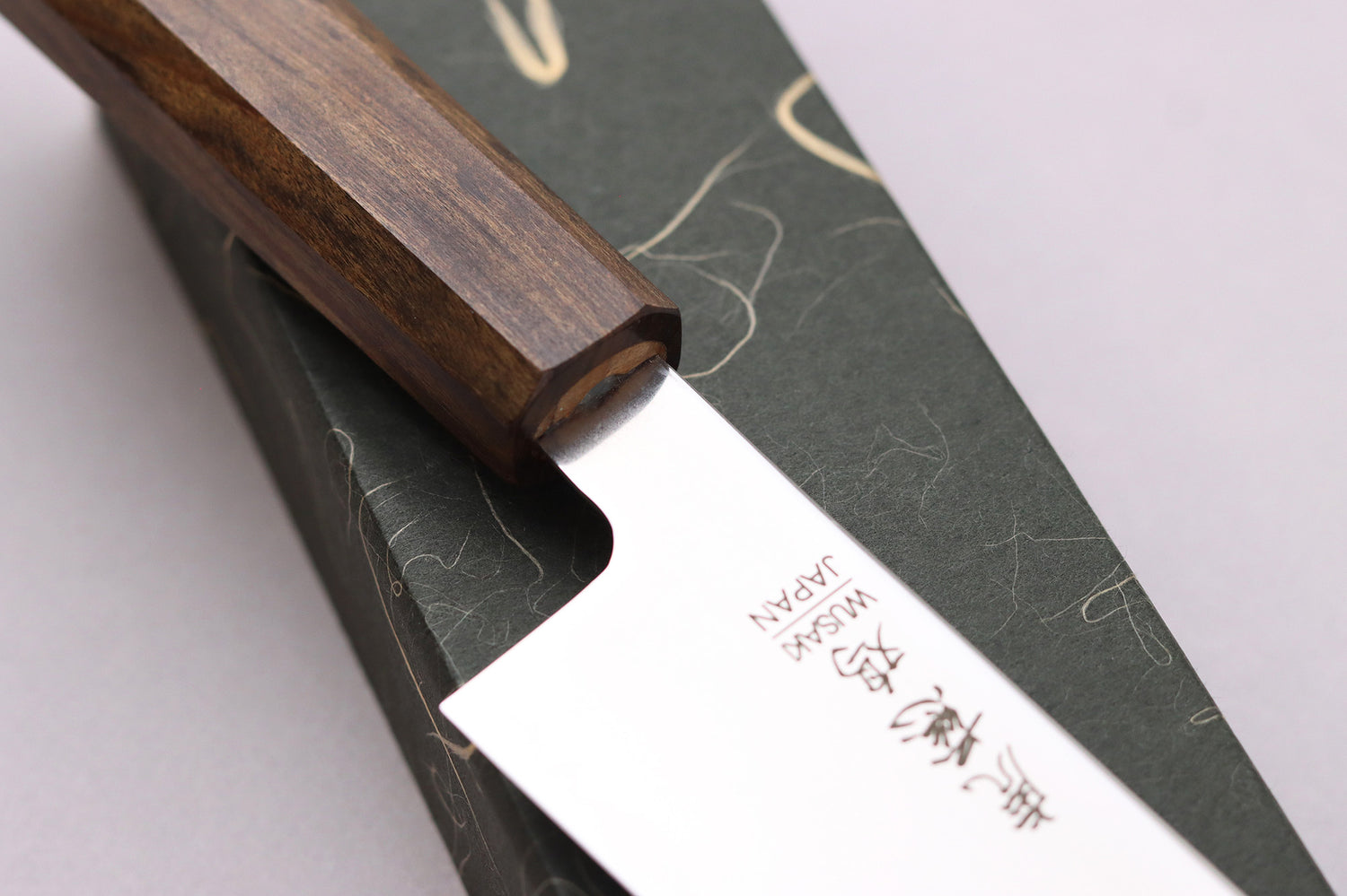 Couteau sujihiki kiritsuke 20cm japonais artisanal Wusaki Hikari SLD manche bubinga