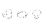 Set de 3 emporte-pièces Patisdécor forêt assortis en inox