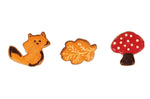 Set de 3 emporte-pièces Patisdécor forêt assortis en inox
