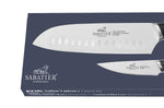Coffret 2 couteaux Sabatier International Pyxis Office 9cm + Santoku 18cm