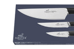 Coffret 3 couteaux Sabatier International Pyxis Office 9cm + Universel 12cm + Chef 20cm