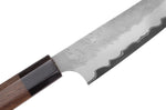 Couteau universel 15cm japonais artisanal Nigara Hamono Tsuchime AS manche en noyer