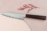 Couteau universel 15cm japonais artisanal Nigara Hamono Tsuchime VG10 damas