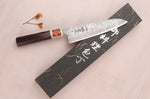 Couteau gyuto 18cm japonais artisanal Tanaka Shigeki SG2 Kurozome Damas ébène