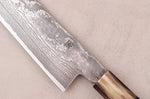 Couteau sujihiki 27cm japonais artisanal Shigeki Tanaka SG2 Kurozome Damas ébène