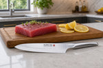 Couteau santoku japonais Global Sai M03 lame martelée 13,5cm