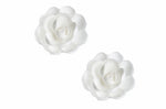 Set de 6 grandes roses blanches Patisdécor en azyme