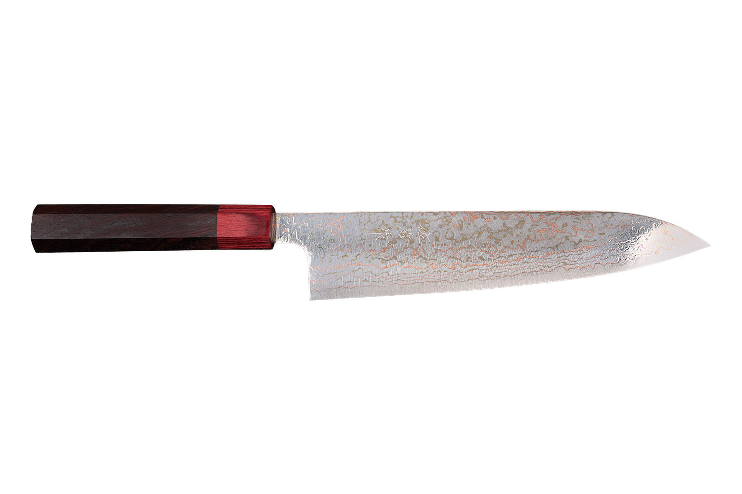 Couteau de chef 21cm japonais artisanal Takeshi Saji VG10 Rainbow