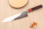 Couteau de chef 21cm japonais artisanal Takeshi Saji VG10 Rainbow