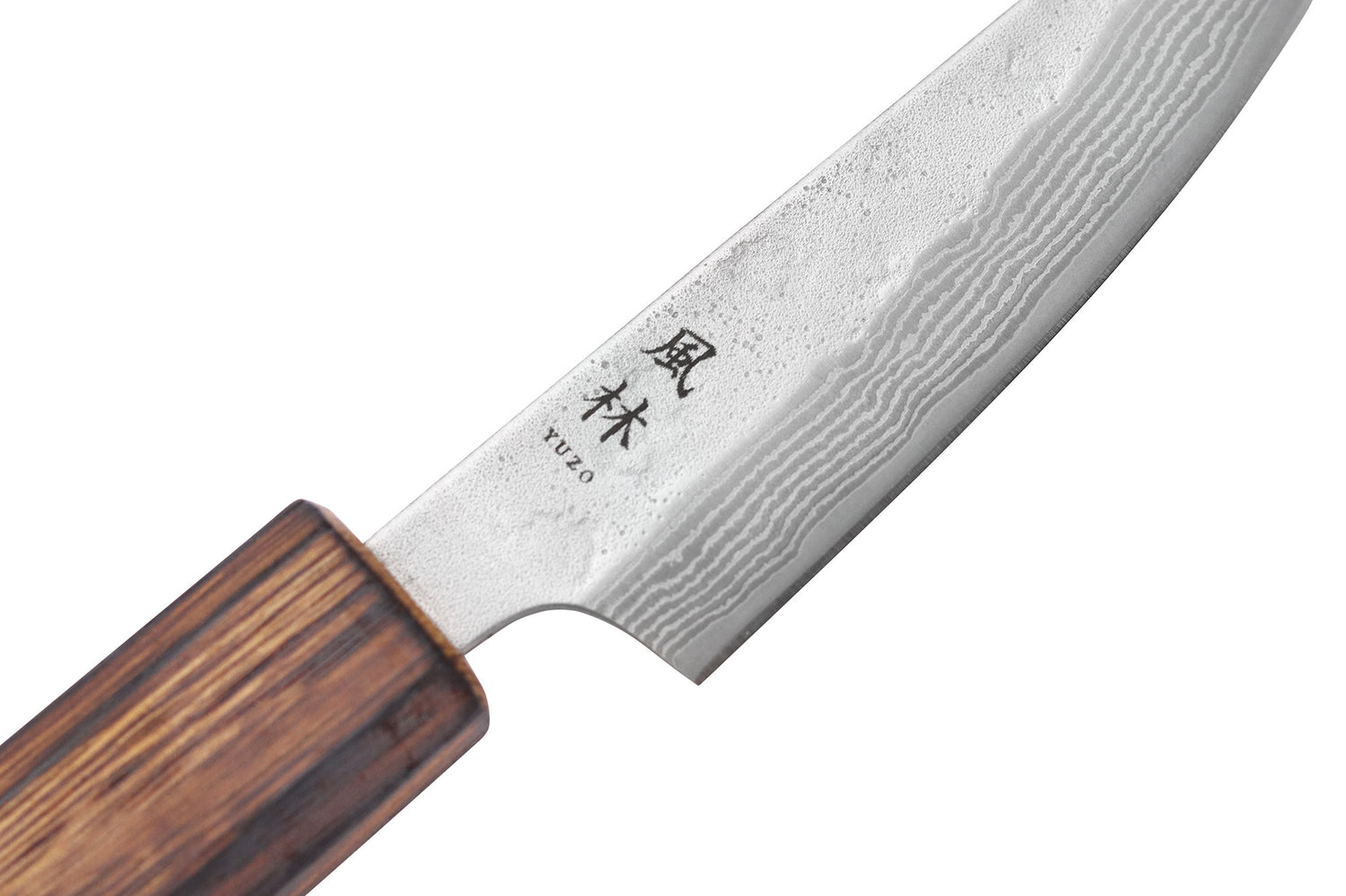 Couteau d'office 8cm japonais artisanal Yuzo Enju Damas 440C