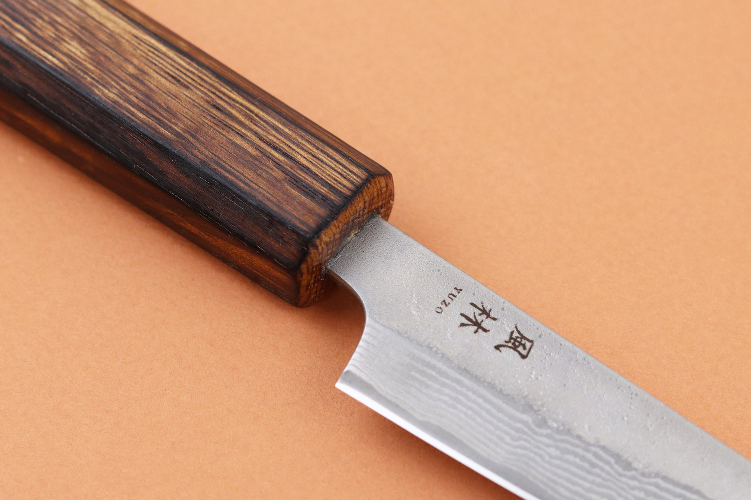Couteau d'office 8cm japonais artisanal Yuzo Enju Damas 440C