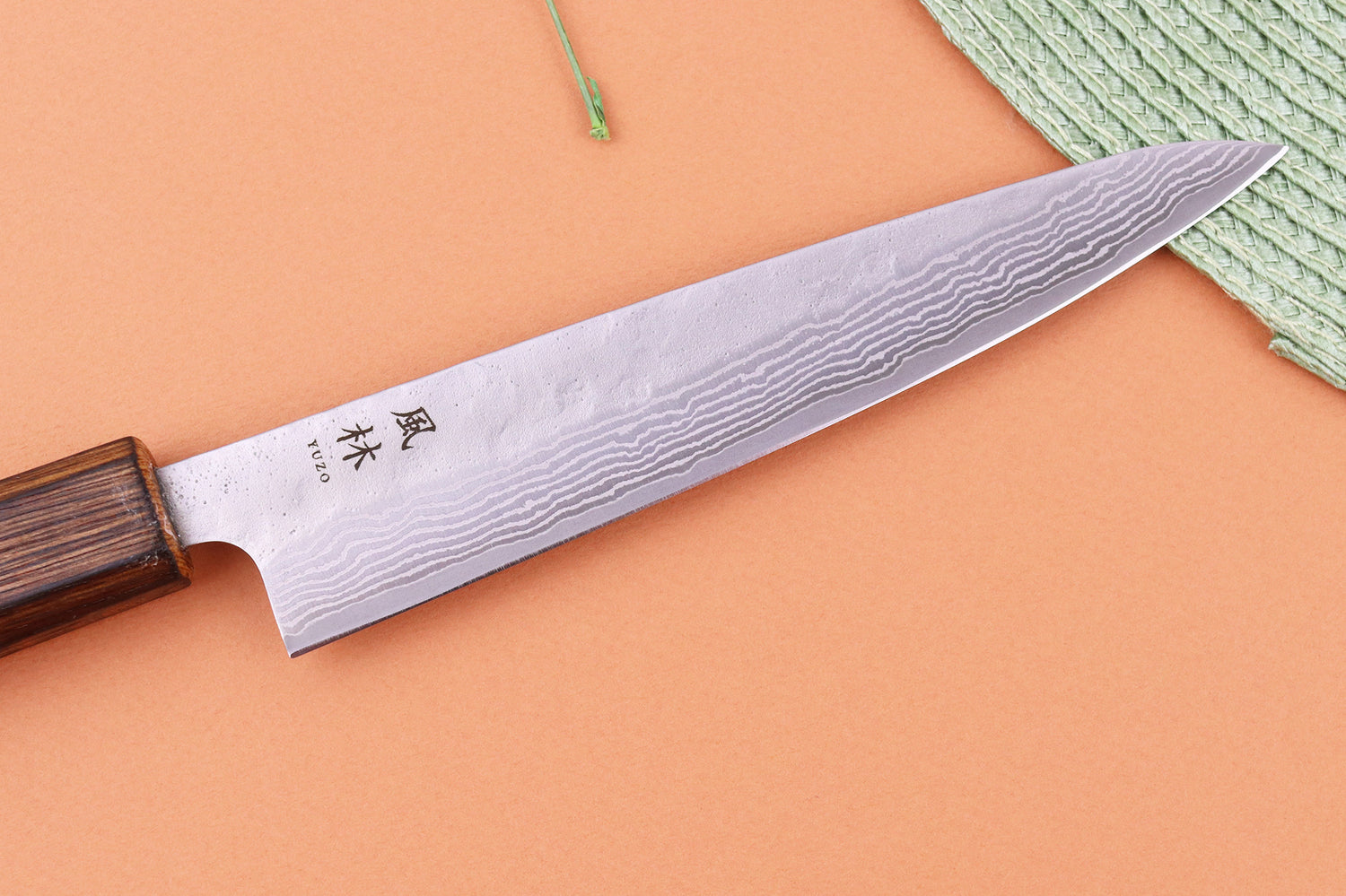 Couteau universel 15cm japonais artisanal Yuzo Enju Damas 440C