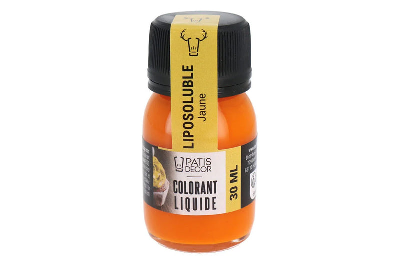 Colorant liquide liposoluble Patisdécor 30ml - Jaune