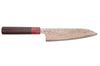 Couteau de chef 18cm japonais artisanal Takeshi Saji VG10 Rainbow Nashiji