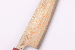 Couteau de chef 18cm japonais artisanal Takeshi Saji VG10 Rainbow Nashiji