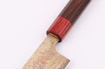 Couteau de chef 18cm japonais artisanal Takeshi Saji VG10 Rainbow Nashiji