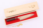 Couteau de chef 18cm japonais artisanal Takeshi Saji VG10 Rainbow Nashiji