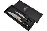 Coffret 2 couteaux japonais Kasumi Standard lames damas