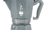 Cafetière italienne Bialetti Moka Exclusive Octagonal induction gris argent
