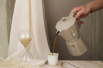 Cafetière italienne Bialetti Moka Exclusive Octagonal induction beige sable