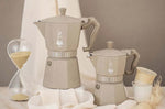 Cafetière italienne Bialetti Moka Exclusive Octagonal induction beige sable