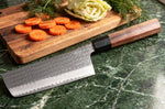 Couteau nakiri 16,5cm japonais artisanal Yu Kurosaki Kokusen AS martelé