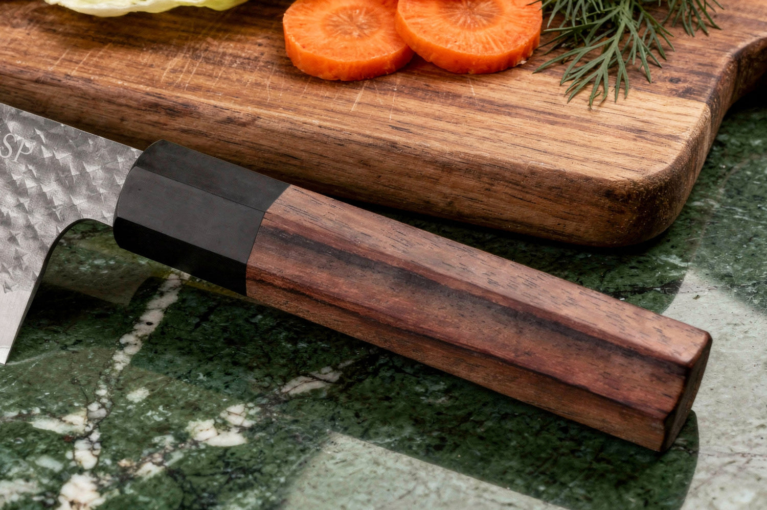 Couteau nakiri 16,5cm japonais artisanal Yu Kurosaki Kokusen AS martelé