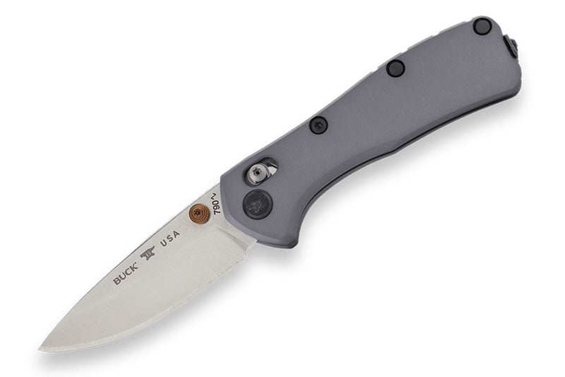 Couteau pliant Buck 790 Mini Range Elite 0790GYS manche gris 9cm