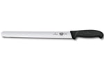 Couteau à jambon Victorinox lame lisse 30cm manche fibrox noir