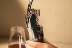 Tire-bouchon Vacu Vin à levier vertical noir 18,5cm