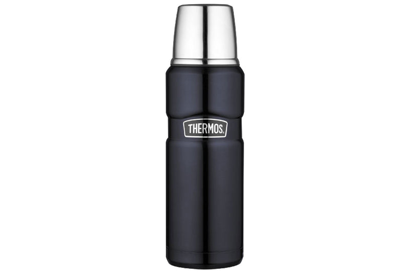 Bouteille Thermos® King inox double paroi + tasse - 0.47L