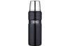 Bouteille Thermos® King inox double paroi + tasse - 0.47L