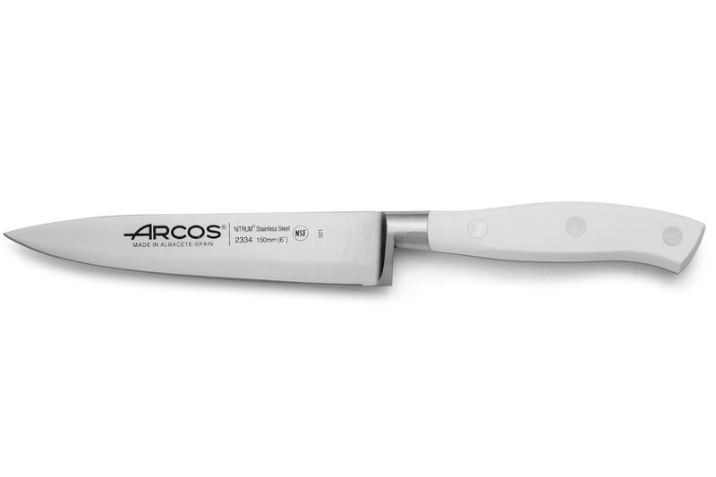 Couteau à découper forgé Riviera White Arcos lame 15cm acier NITRUM®