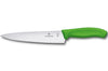 Couteau à découper manche vert lame inox 19cm Victorinox 6.8006.19L4