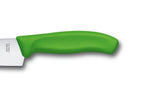 Couteau à découper manche vert lame inox 19cm Victorinox 6.8006.19L4