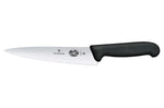 Couteau à découper professionnel Victorinox lame dentée 19cm fibrox noir 5.2033.19