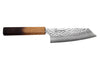 Couteau bunka 15cm japonais artisanal Wusaki Yaketa VG10 damas chêne brûlé