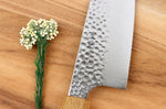 Couteau bunka 15cm japonais artisanal Wusaki Yaketa VG10 damas chêne brûlé