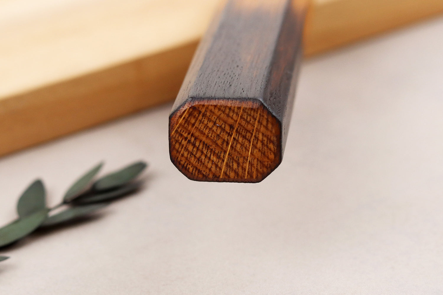 Couteau bunka 15cm japonais artisanal Wusaki Yaketa VG10 damas chêne brûlé