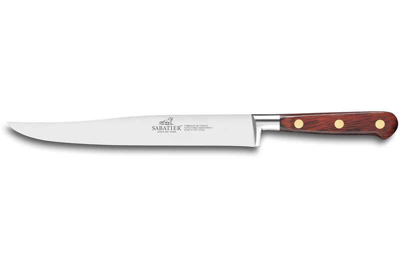 Couteau à découper Yatagan SABATIER Saveur lame 100% forgée 20cm 3 rivets