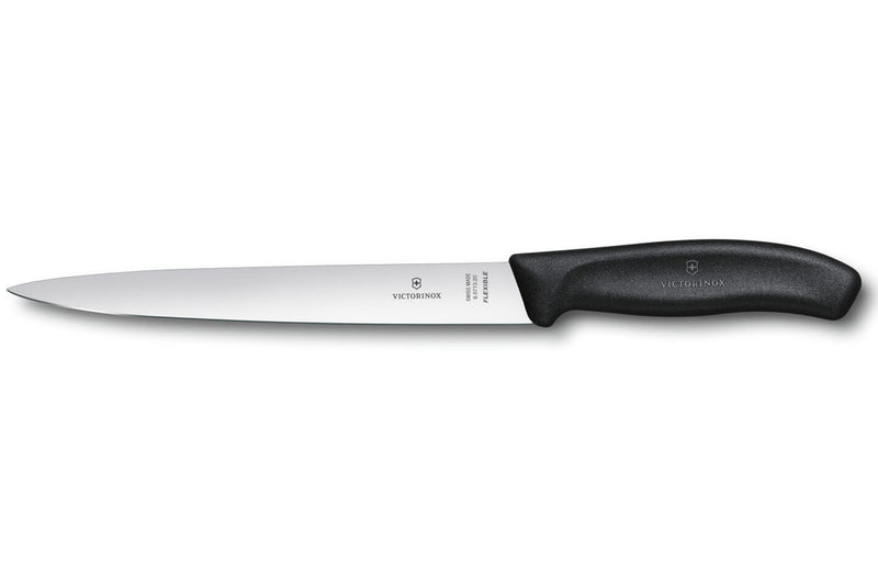 Couteau à dénerver/filet de sole VICTORINOX 20 cm flexible manche noir
