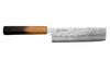 Couteau nakiri 17cm japonais artisanal Wusaki Yaketa VG10 damas chêne brûlé