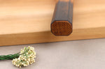 Couteau nakiri 17cm japonais artisanal Wusaki Yaketa VG10 damas chêne brûlé