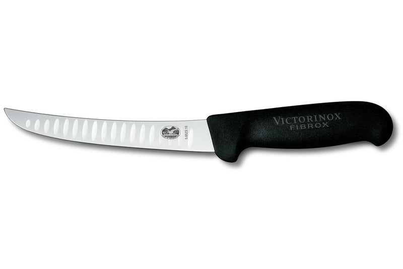 Couteau à désosser lame alvéolée renversée large Victorinox 15cm 5.6523.15