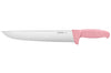 Couteau de boucher Fischer Creative Chef 30cm manche surmoulé rose