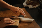 Couteau à pain 24cm HORL® Brotmesser manche en chêne