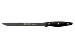 Couteau à saumon lame flexible 23cm manche noir M&G