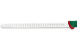 Couteau à saumon professionnel SANELLI Premana lame alvéolée 31cm manche vert