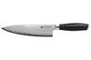 Couteau de chef 20cm Hakami Ajisai lame San Maï manche pakkawood noir et gris
